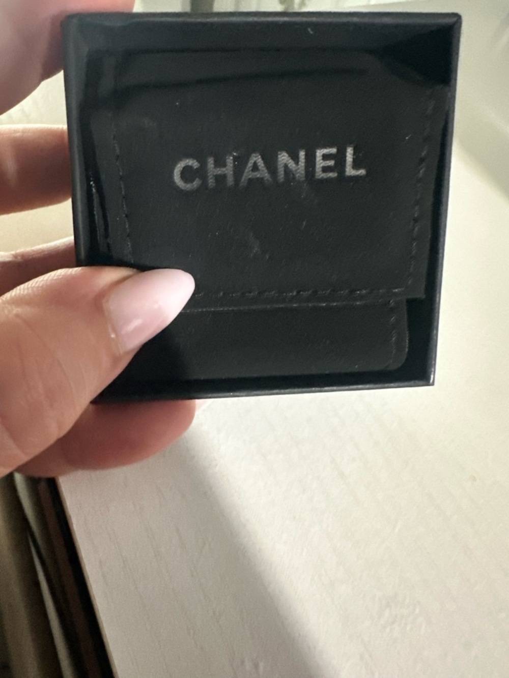 CHANEL Gold-Tone Crystal Embellished Double C Brooch - Picture 3 of 8